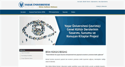 Desktop Screenshot of bilimk.yasar.edu.tr
